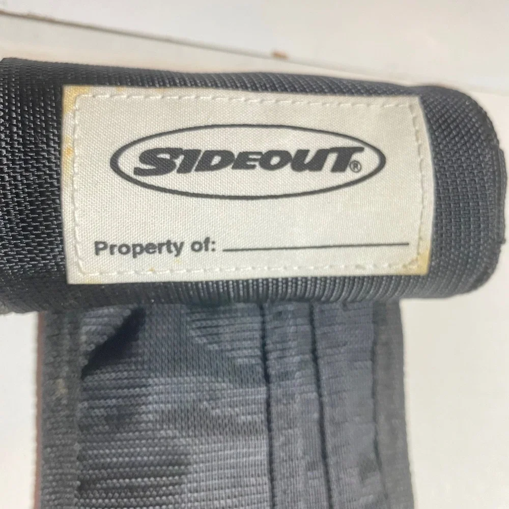Sideout Black Roll\-Up Wallet Zipper Pocket Key Ring Compact Fabric Organizer